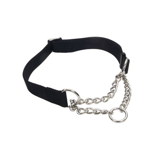Check - Choke Adjustable Check Training Dog Collar Black 3/4 in x 14 - 20