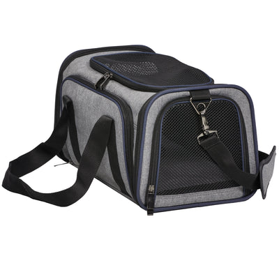 MidWest Homes for Pets Duffy Expandable Dog Carrier Gray Small 027773026211