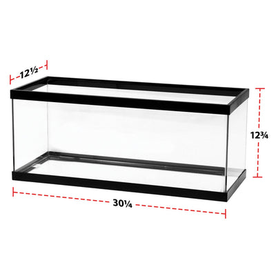 Aqueon 20 gal Long Black Tank 30 x 12 x 12" SD-3