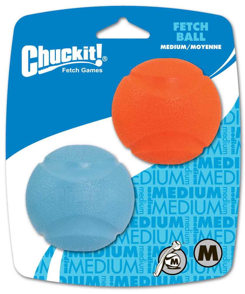 Chuckit! Fetch Ball Dog Toy Assorted 2pk MD