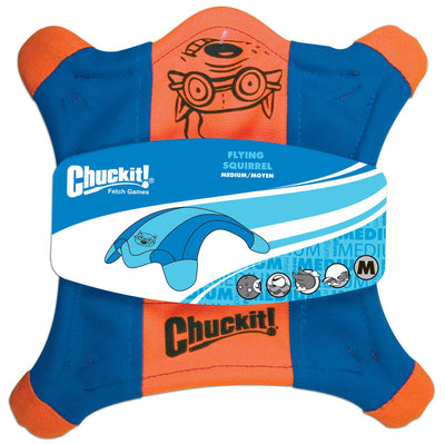 Chuckit! Flying Squirrel Dog Toy Blue/Orange MD