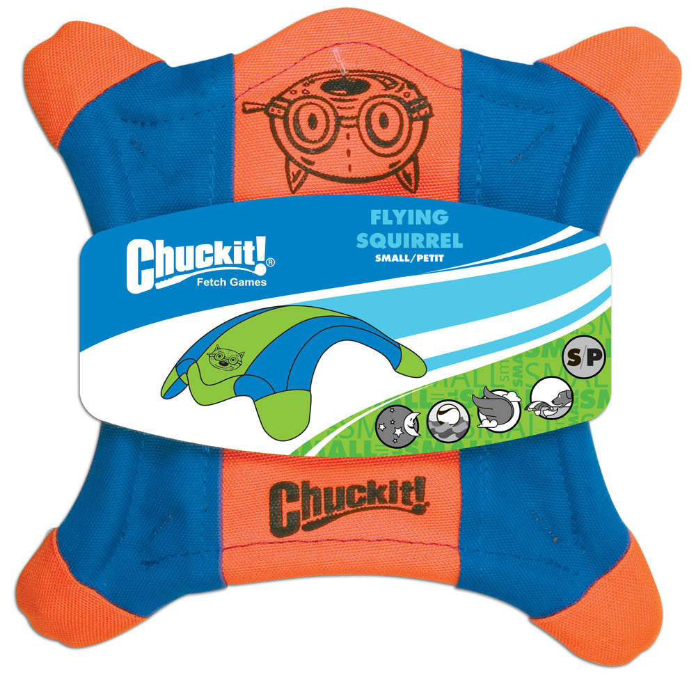 Chuckit! Flying Squirrel Dog Toy Blue/Orange SM
