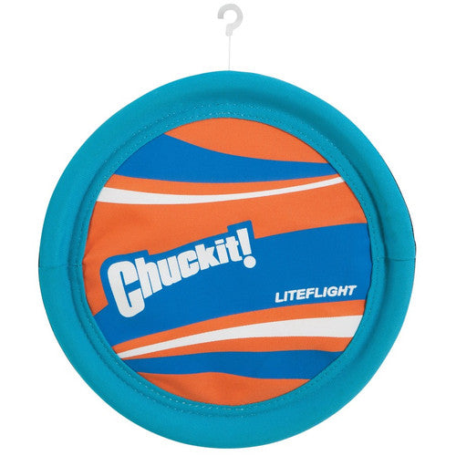Chuckit! Lite Flight Disc Dog Toy Blue Orange Large