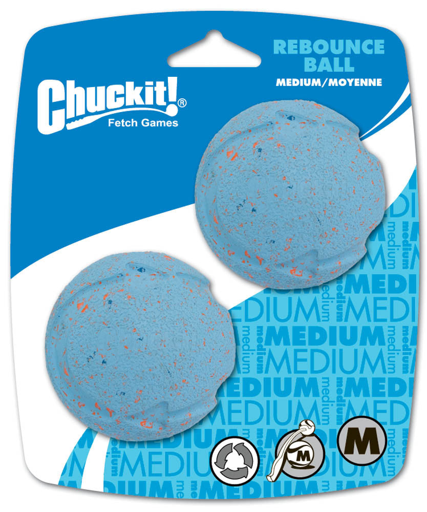 Chuckit! Rebounce Ball Dog Toy Assorted 2pk MD