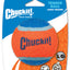 Chuckit! Tennis Ball Dog Toy Shrink Sleeve Blue/Orange LG 1pk