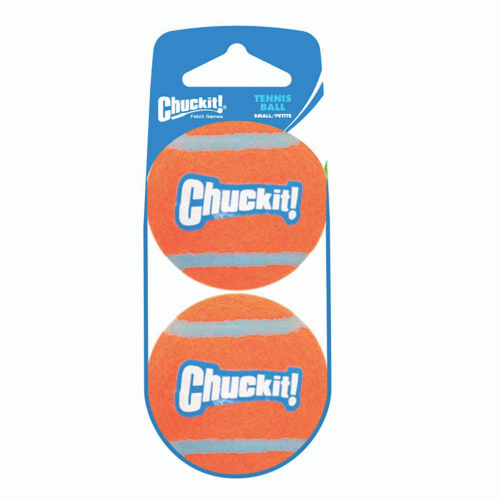 Chuckit! Tennis Ball Dog Toy Shrink Sleeve Orange/Orange SM 2pk