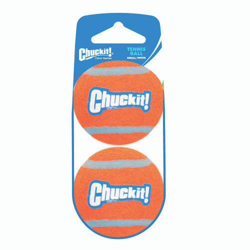 Chuckit! Tennis Ball Dog Toy Shrink Sleeve Orange/Orange SM 2pk
