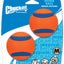 Chuckit! Ultra Ball Dog Toy Blue/Orange 2pk MD