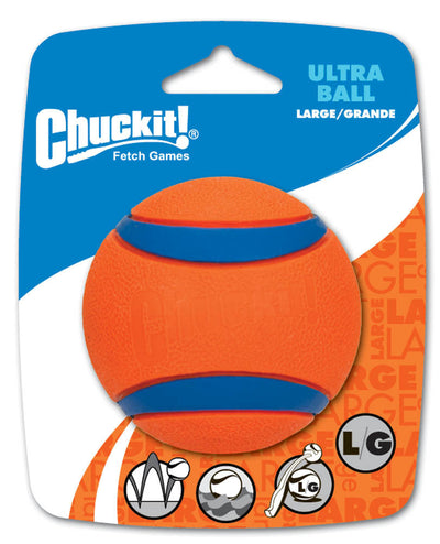 Chuckit! Ultra Ball Dog Toy Blue/Orange LG