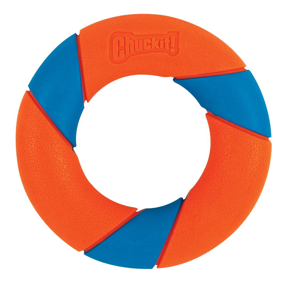 Chuckit! Ultra Ring Dog Toy Blue, Orange One Size