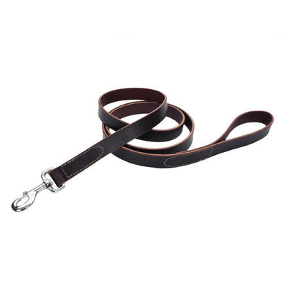 Circle T Latigo Leather Dog Leash Brown 1 in x 6 ft