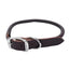 Circle T Latigo Leather Round Dog Collar Brown 1 in x 22