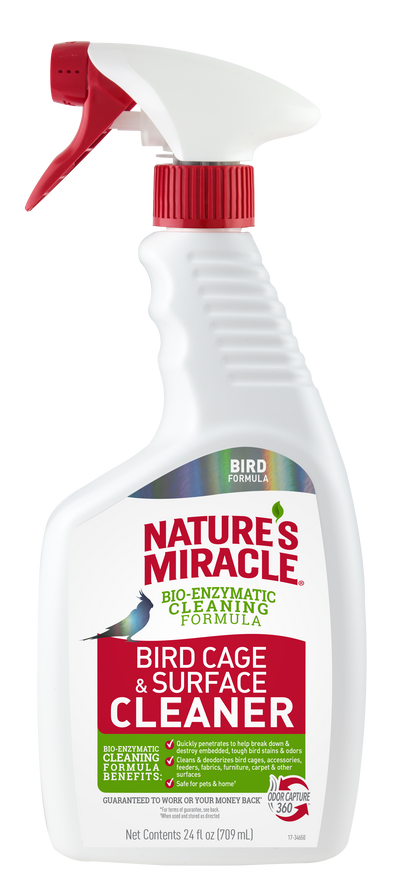 Nature's Miracle Bird Cage & Surface Cleaner w/Trigger 24 oz 018065984692