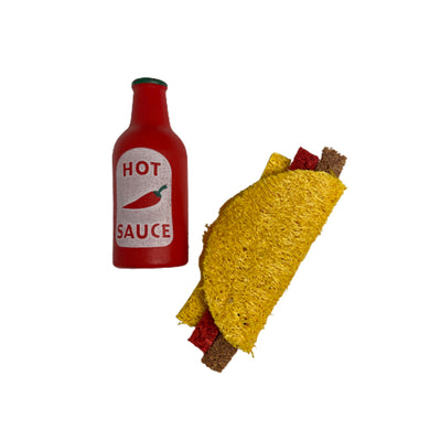 A & E Cages Nibbles Spicy Taco Small Animal Chew Toy 644472002683