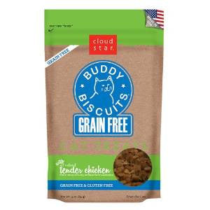 Cloud Star Grain Free Buddy Biscuits For Cats - Tender Chicken 3oz {L+1x} 938048 693804291202