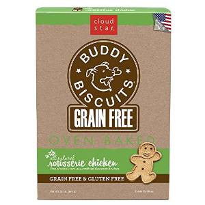 Cloud Star Grain Free Oven Baked Buddy Biscuits Chicken 14 oz. {L + 1x} 938041 - Dog