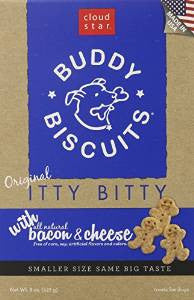 Cloud Star Itty Bitty Buddy Biscuits Bacon & Cheese 8 oz. {L+1x} 938056 693804122308