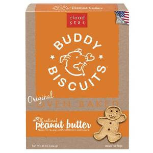 Cloud Star Original Buddy Biscuits Peanut Butter 16 oz. {L+1x} 938023 693804125002