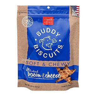 Cloud Star Original Soft & Chewy Buddy Biscuits Bacon & Cheese Value Bag 20oz {L+1x} 938075 693804172020