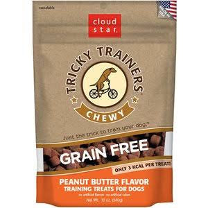 Cloud Star Tricky Trainers Chewy Grain Free Peanut Butter 12 oz. {L + 1} 938230 - Dog