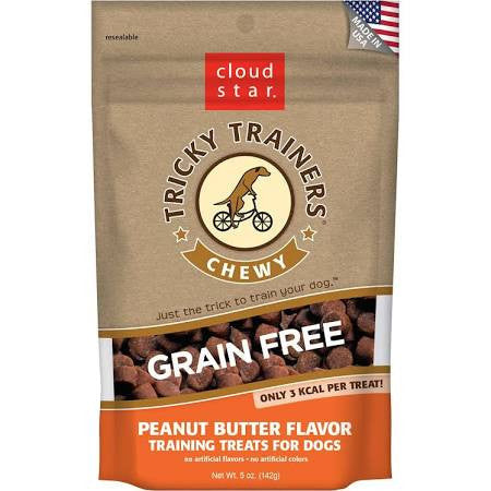 Cloud Star Tricky Trainers Chewy Grain Free Peanut Butter 5 oz. {L + 1} 938231 - Dog