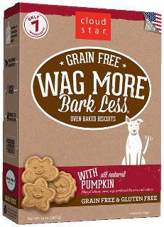 Cloud Star Wag More Bark Less Grain Free Oven Baked Dog Treats Pumpkin 19lb {L-1x} 938156 693804780034