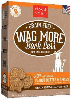 Cloud Star Wag More Bark Less Grain Free Oven Baked Peanut Butter & Apples 19lb {L-1x} 938158 693804785039