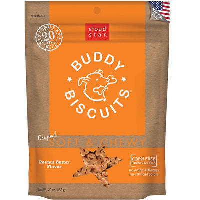 Cloud Star Wag More Bark Less Grain Free Soft & Chewy: Peanut Butter - 20 oz bag {L+1x} 938247 693804729132