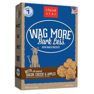 Cloud Star Wag More Bark Less Oven Baked Dog Treats Bacon Cheese & Apples 20lb {L - 1x} 938147