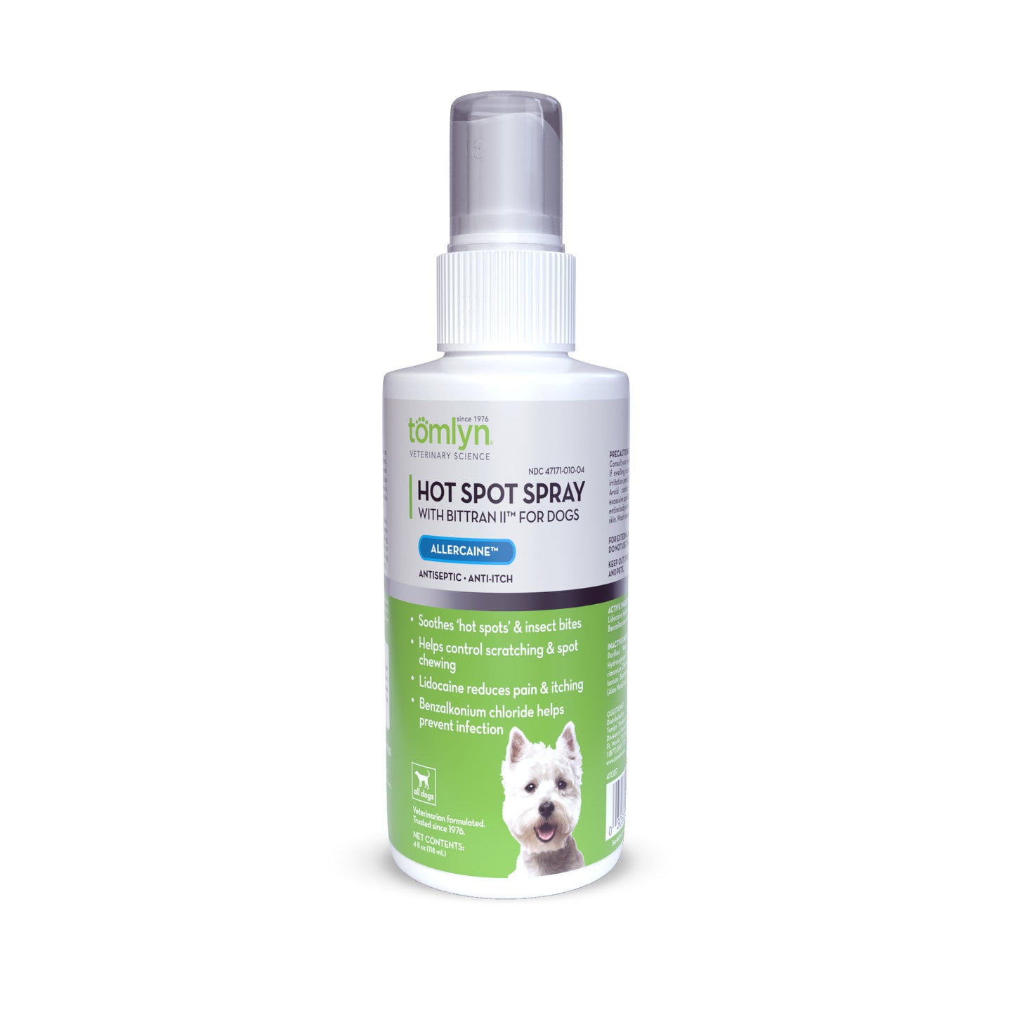 Tomlyn Hot Spot Spray with Bittrain II for Dogs 4 fl oz 030521061518