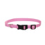 Coastal Adjustable Nylon Collar With Tuff Buckle Bright Pink 1x26in {L + 2} - Dog