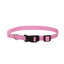 Coastal Adjustable Nylon Collar With Tuff Buckle Bright Pink 1x26in {L+2} 076484069130