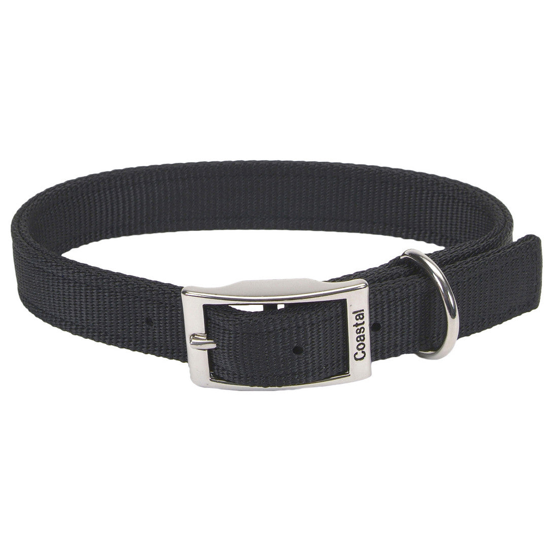 Coastal Double-Ply Nylon Collar Black 1x24in {L+2} 076484064302