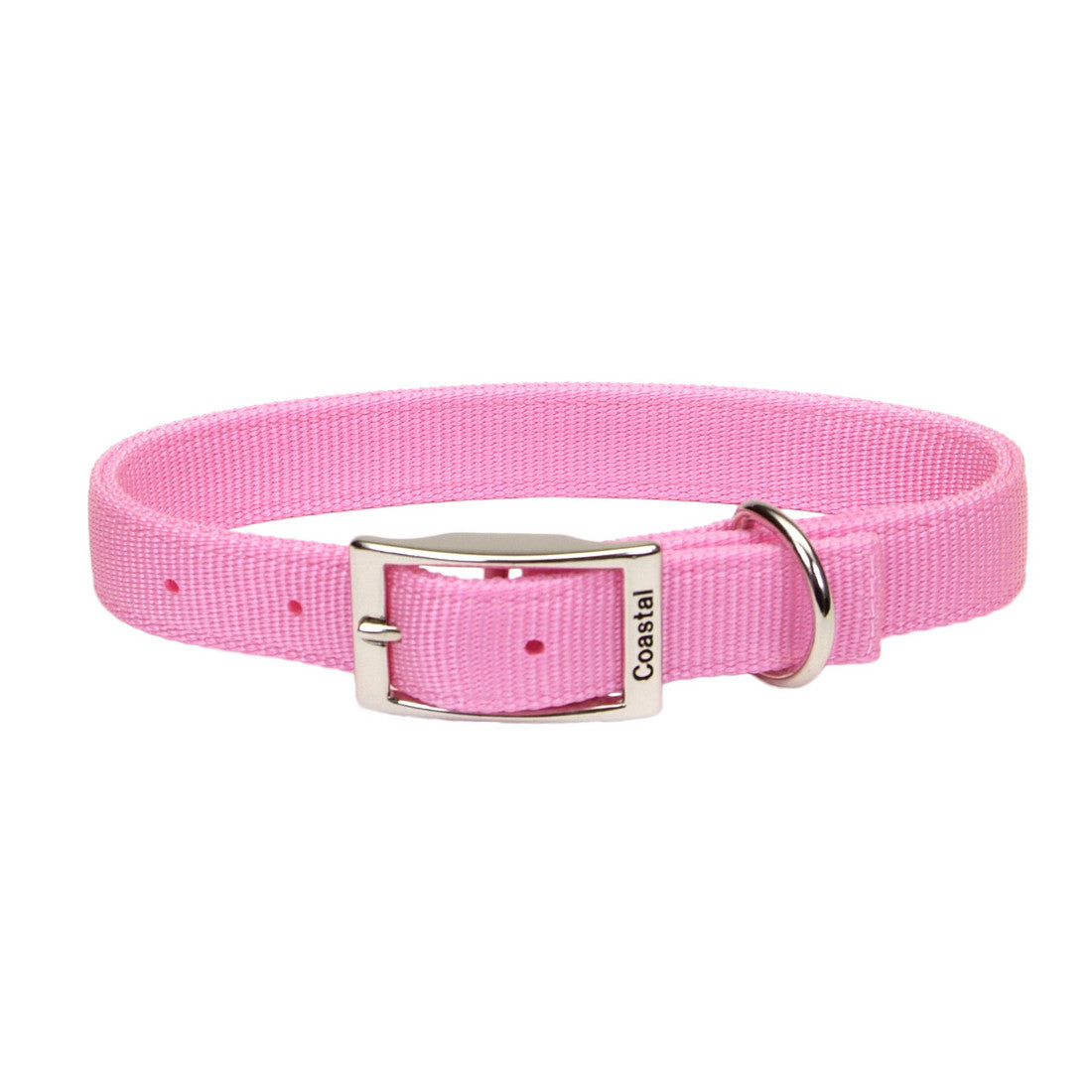 Coastal Double-Ply Nylon Collar Bright Pink 1x24in {L+2} 076484029066