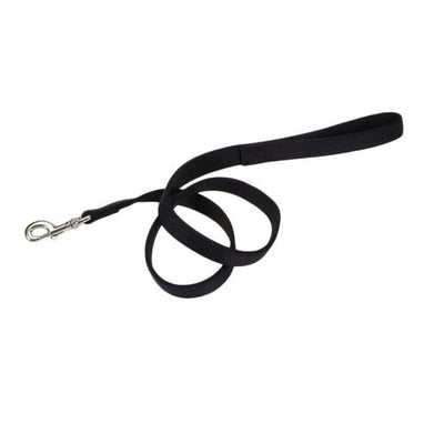 Coastal Double - Ply Nylon Dog Leash Black 1 in x 6 ft