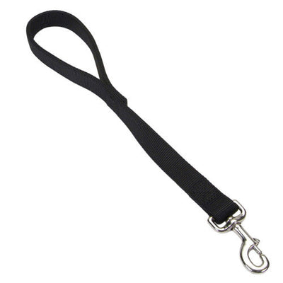 Coastal Double - Ply Nylon Traffic Dog Leash Black 1 in x 24