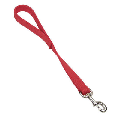 Coastal Double - Ply Nylon Traffic Dog Leash Red 1 in x 24