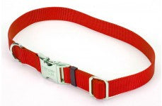 Coastal Pet ProduCats Titan Metal Buckle Adjustable Nylon Large Dog Collar Red 1’ X 14’ - 20’ - {L + 2}