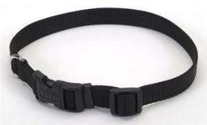 Coastal Pet ProduCats Tuff Buckle Adjustable Nylon Large Dog Collar Black 1" X 14-20"-{L+2} 076484697005