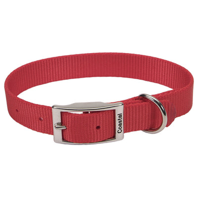 Coastal Pet Products Standard Nylon Large Dog Collar Red 1" X 18"-{L+2} 076484059018