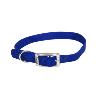 Coastal Pet Products Standard Nylon Medium Dog Collar Blue 3/4’ X 18’ - {L + 2}