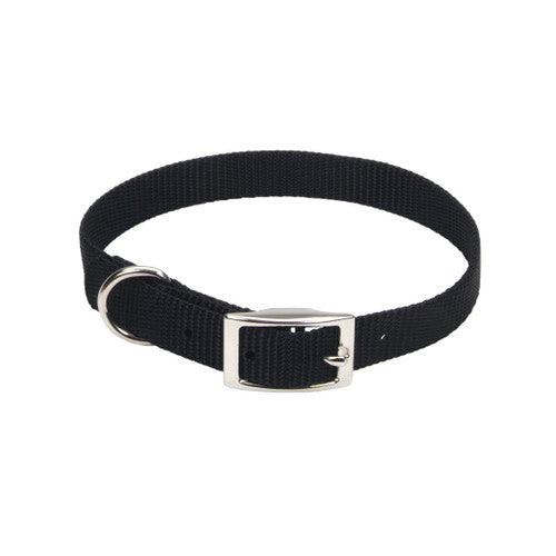 Coastal Pet Products Standard Nylon Small And Medium Dog Collar Black 5/8’ X 14’ - {L + b}