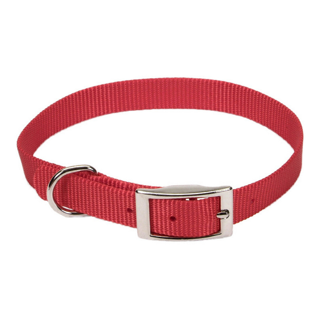 Coastal Pet Products Standard Nylon Small And Medium Dog Collar Red 5/8" X 16"-{L+2} 076484034619