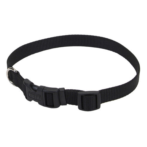 Coastal Pet Products Tuff Buckle Adjustable Nylon Large Dog Collar Black 1’ X 18 - 26’ - {L + 2}