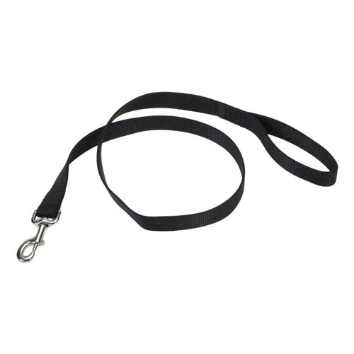 Coastal Single - Ply Nylon Dog Leash Black 1 in x 4 ft