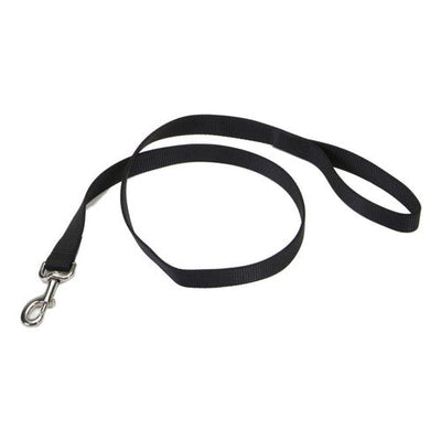 Coastal Single - Ply Nylon Dog Leash Black 1 in x 6 ft