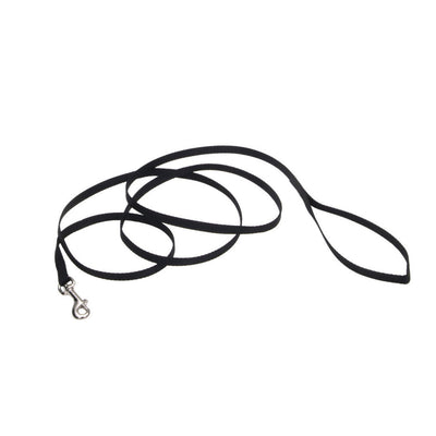 Coastal Single-Ply Nylon Dog Leash Black 3/8 in x 4 ft