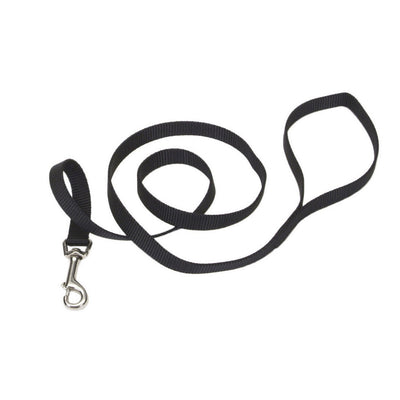 Coastal Single-Ply Nylon Dog Leash Black 5/8 in x 4 ft