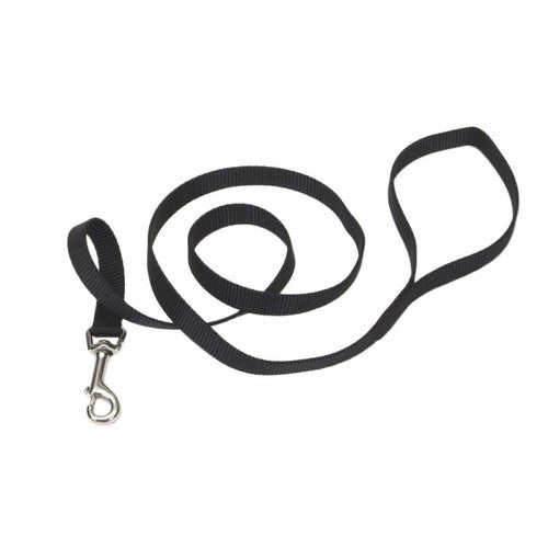 Coastal Single - Ply Nylon Dog Leash Black 5/8 in x 4 ft
