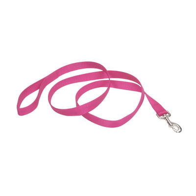 Coastal Single-Ply Nylon Dog Leash Neon Pink 3/4 in x 4 ft